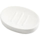 Jabonera Creativ company, altura: 2,5 cm, longitud: 13,5 cm, anchura: 10 cm, blanco, 1 pieza