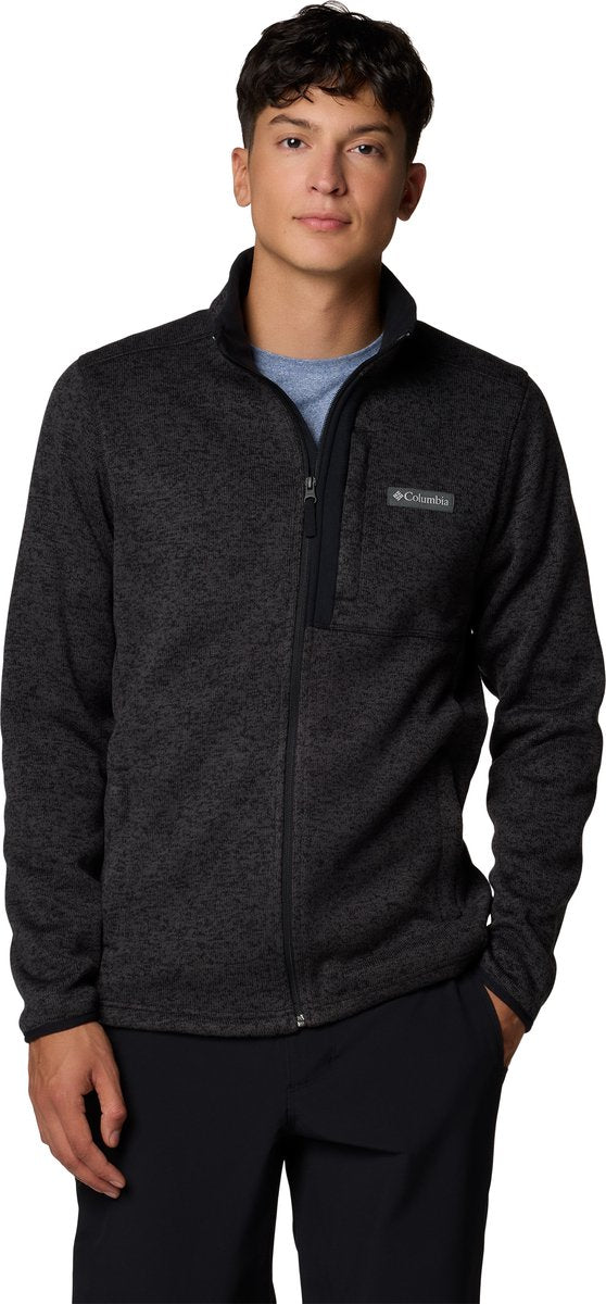 Columbia sweater weather™ full zip men's outdoorvest - black heather - maat s
