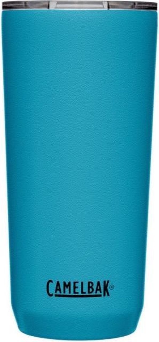 Camelbak vaso termo aislado al vacío - 600 ml - aislamiento de doble pared - sin BPA - fondo de silicona antideslizante - tapa suelta (3 posiciones) - vaso para beber - azul