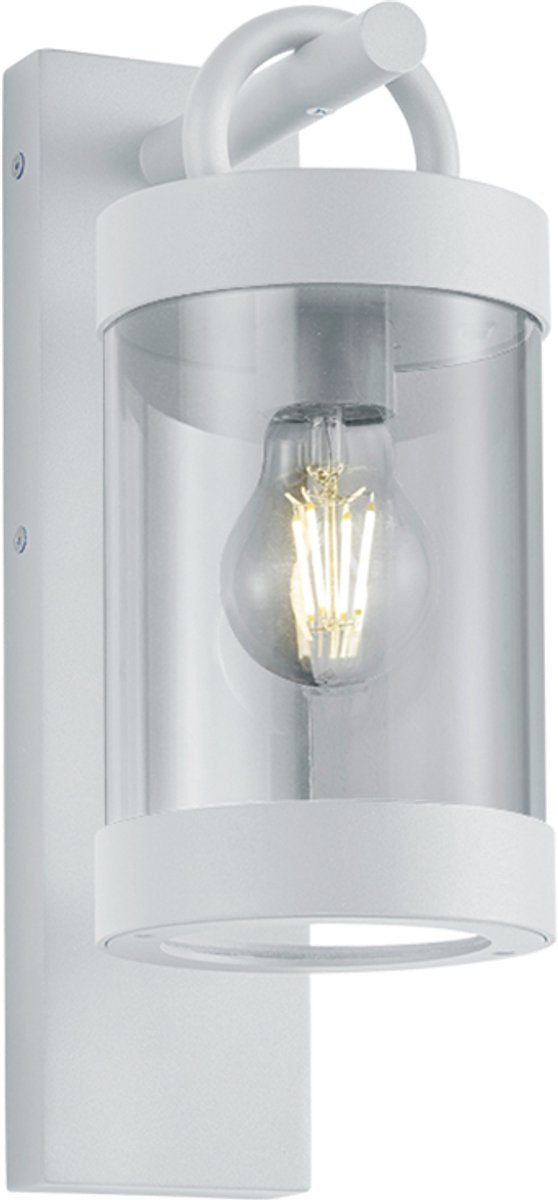 Trio sambesi - lámpara de pared - blanco mate - excl. 1x e27 4 w - sensor crepuscular - montaje en pared - iluminación exterior - ip44