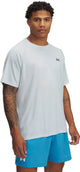 Camiseta deportiva Under Armour UA Tech Texture Red SS-Gry - Gris distante - Negro