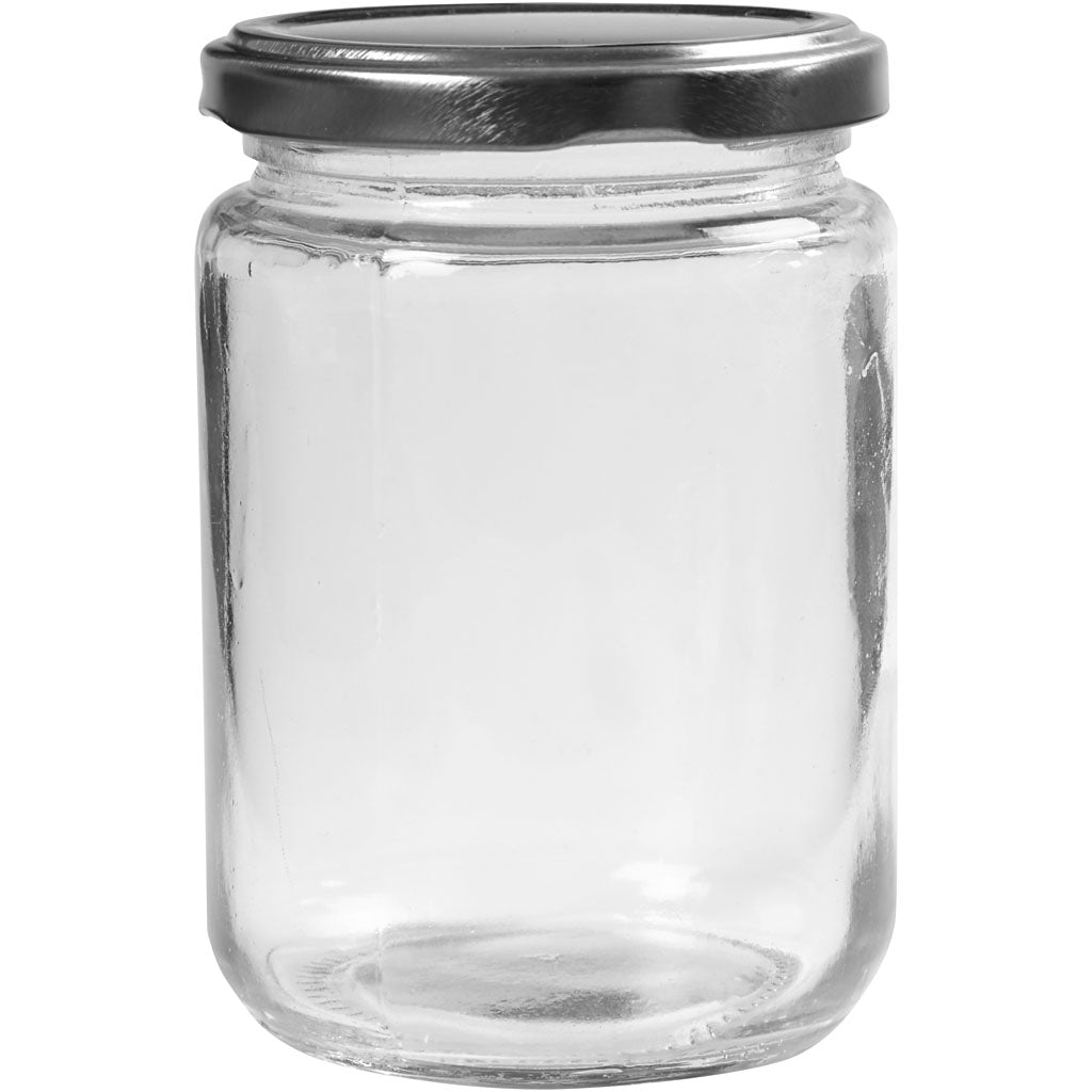 Vaso in vetro Creative Company, h: 11 cm, d 7,5 cm, 370 ml, trasparente, 6 pezzi 1 scatola