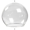 Creativ company bicchiere a campana senza base, d 8 cm, misura buco 5 cm, trasparente, 4 pezzi 1 scatola