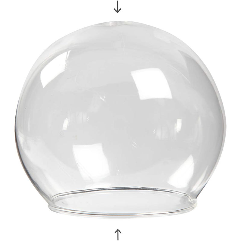 Creativ company bicchiere a campana senza base, d 8 cm, misura buco 5 cm, trasparente, 4 pezzi 1 scatola