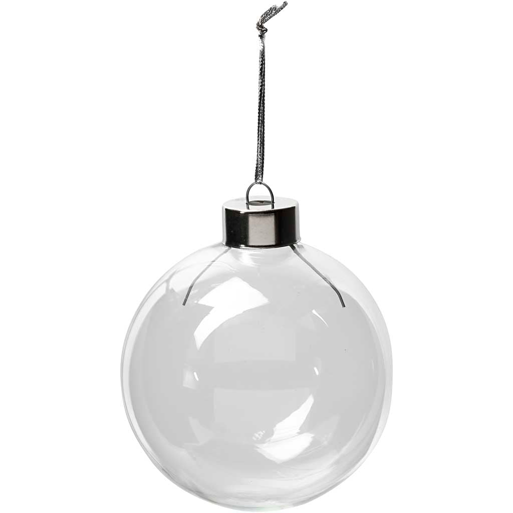 Soprammobili in vetro Creative Company, h: 8,9 cm, p 7,9 cm, trasparente, 6 pezzi 1 scatola