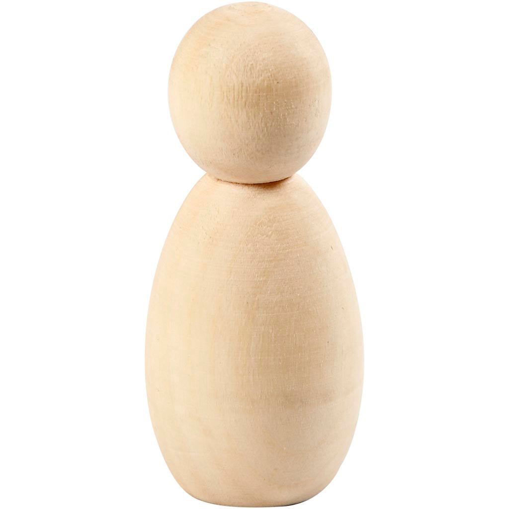 Figura de madera Creativ Company, h: 6 cm, 5 piezas 1 caja