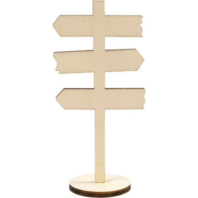 Flechas de placas de madera de Creativ Company a pie, 12 cm