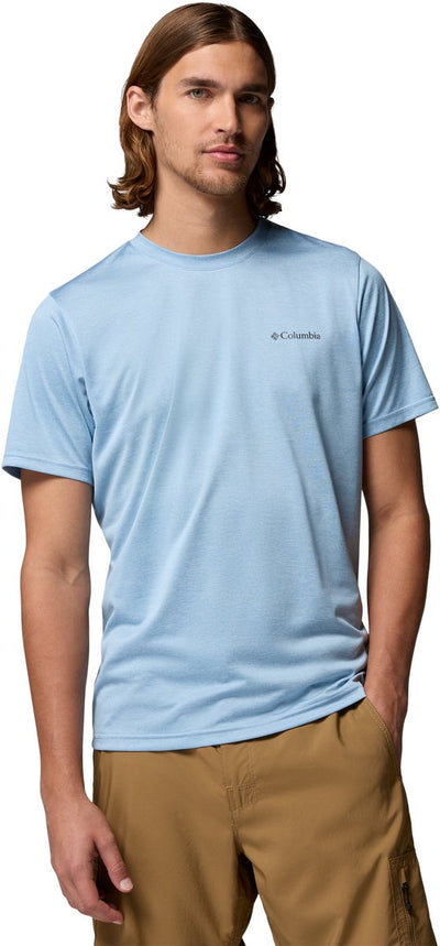 Maglietta da outdoor Columbia Hike™ Crew da uomo - blu erica ondulata