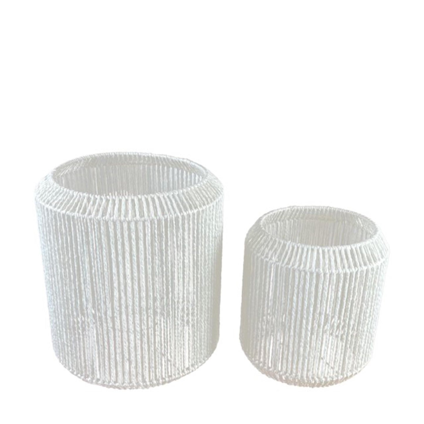Dijk natural collections lantaarnset 2-delig h30 en h40cm wit
