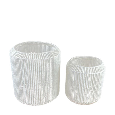 Dijk natural collections farolillo 2 piezas h30 y h40cm blanco