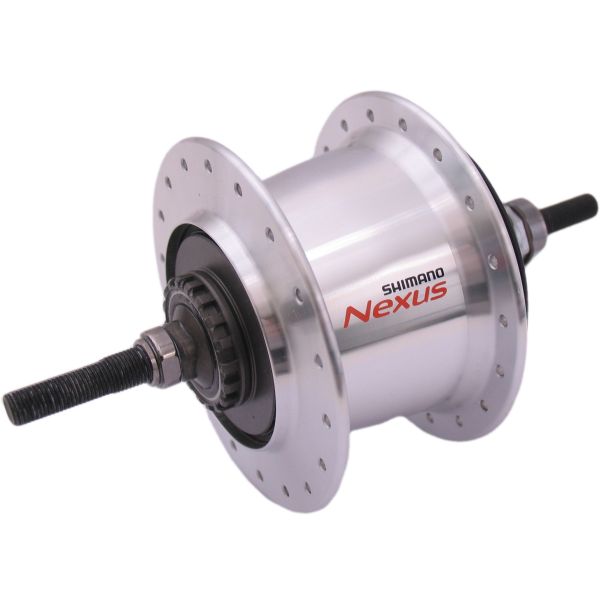 Shimano Gear hub 7 Speed ​​Nexus 7 SG-C3001 For Rollerbrakes Velgrem 36 holes silver