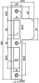 Nemef sluitplaat vp4000 17t - rvs - d2+4