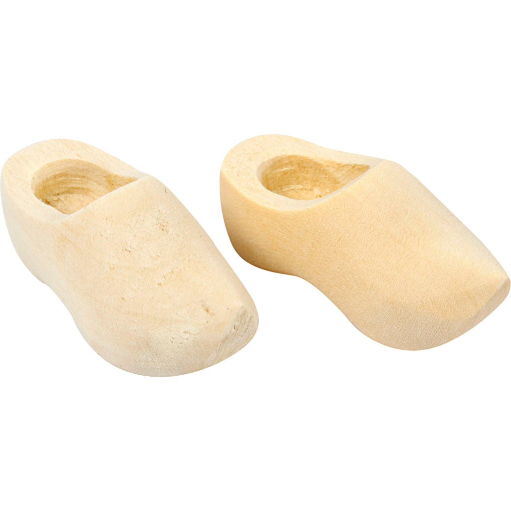 Zoccoli di legno olandesi dell'azienda Creativ, L: 40 mm, 2 paia 1 scatola