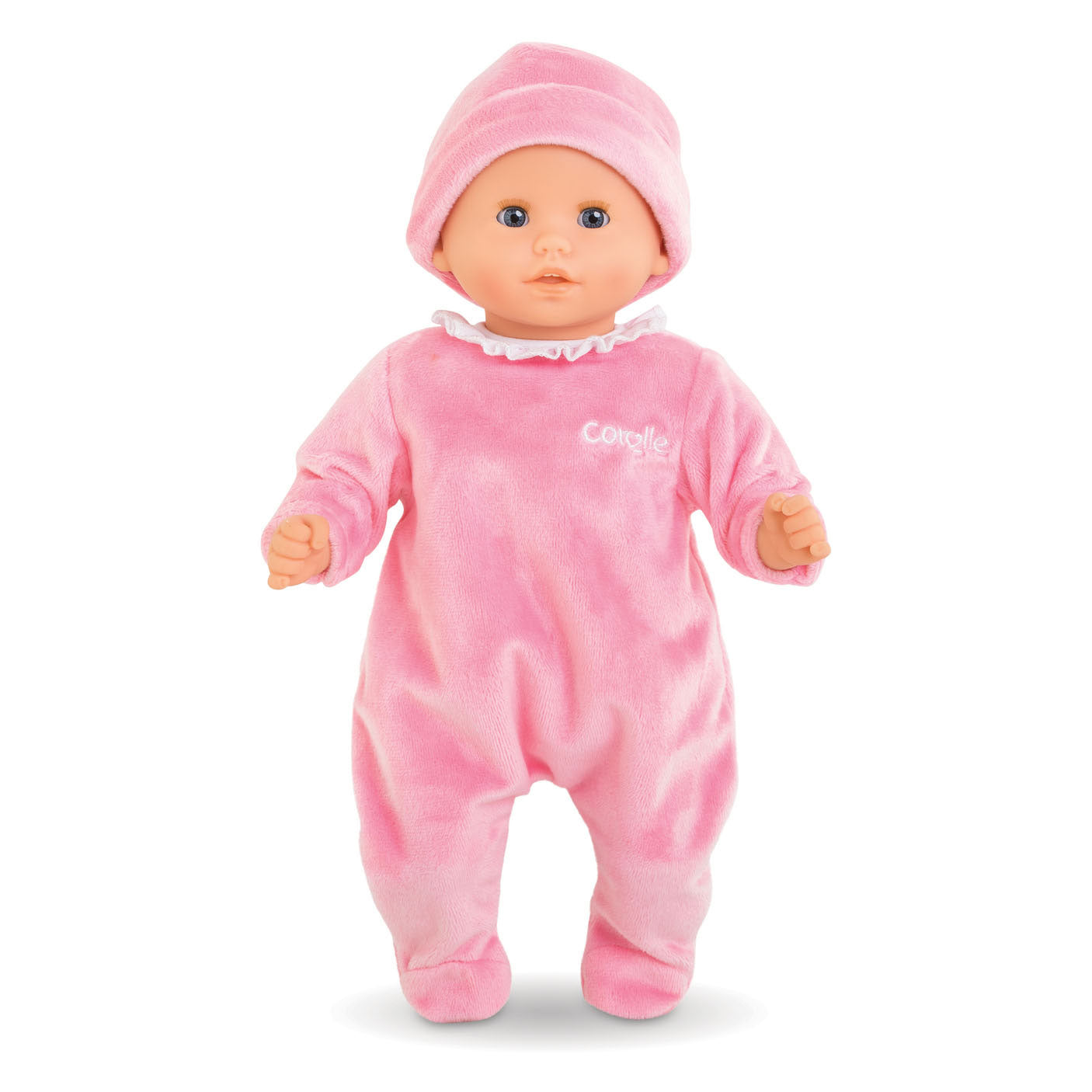 Corolle Mon Poupon Pajamas Pink con sombrero, 30 cm