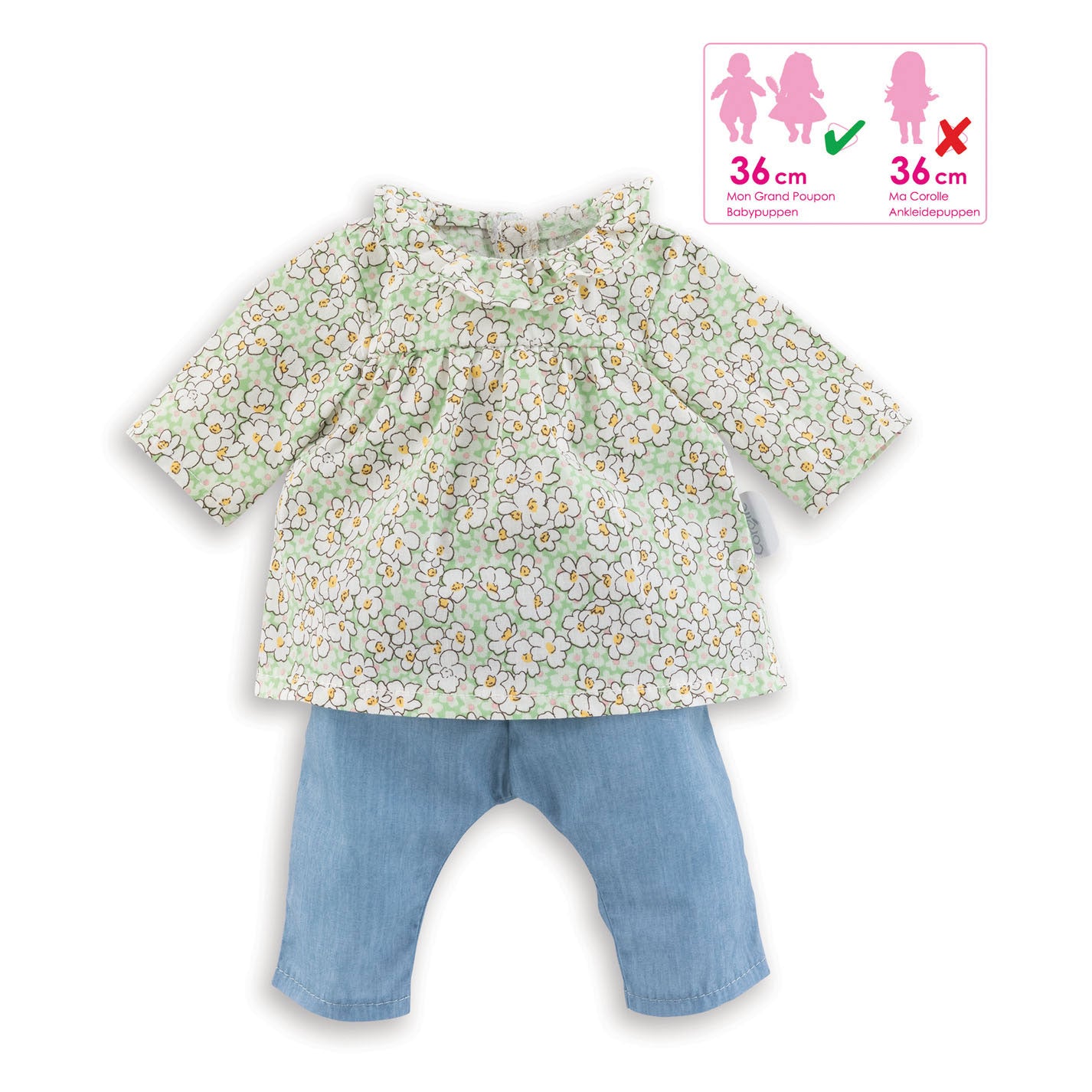 COPOLLA DI COROLLE MON Grand Poupon Dolls e Broek, 36 cm