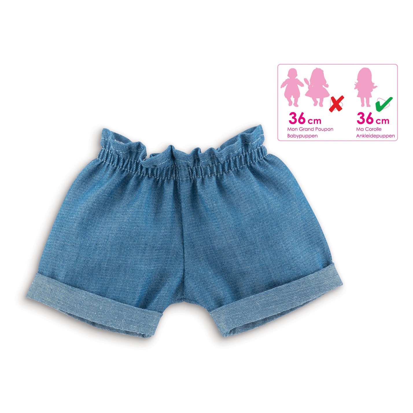 Pantaloncini per bambole Corolle Ma