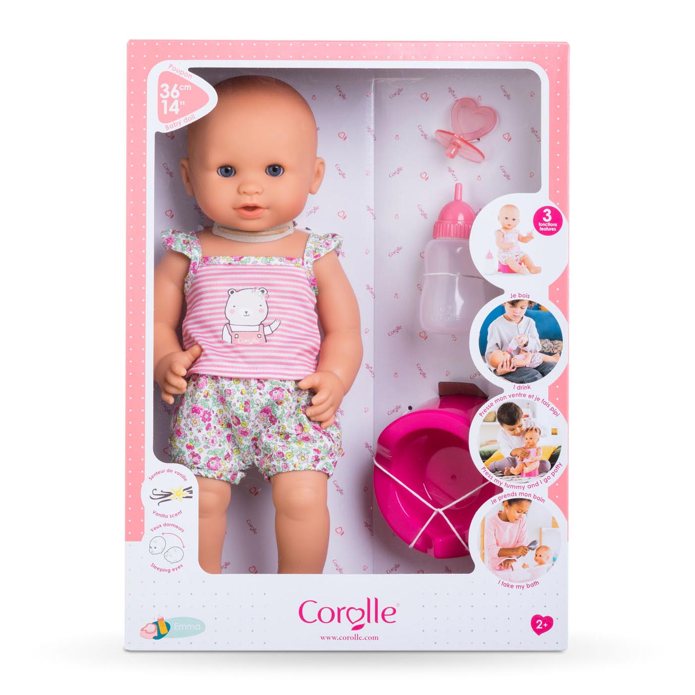 Corolle Mon Grand Poupon Beber y Plaspop - Emma, ​​36 cm