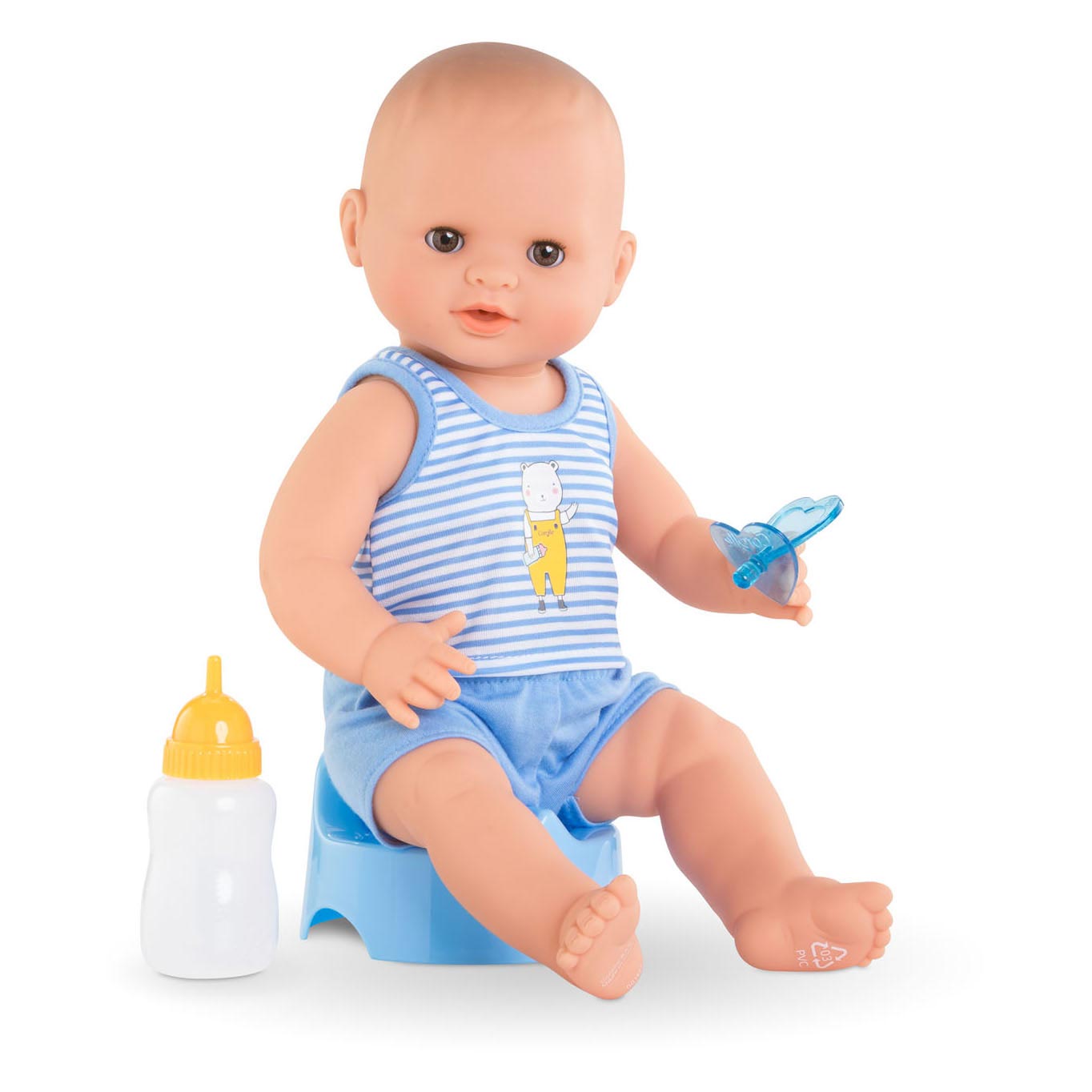 Corolle mon grand poupon drink- en plaspop - paul, 36cm