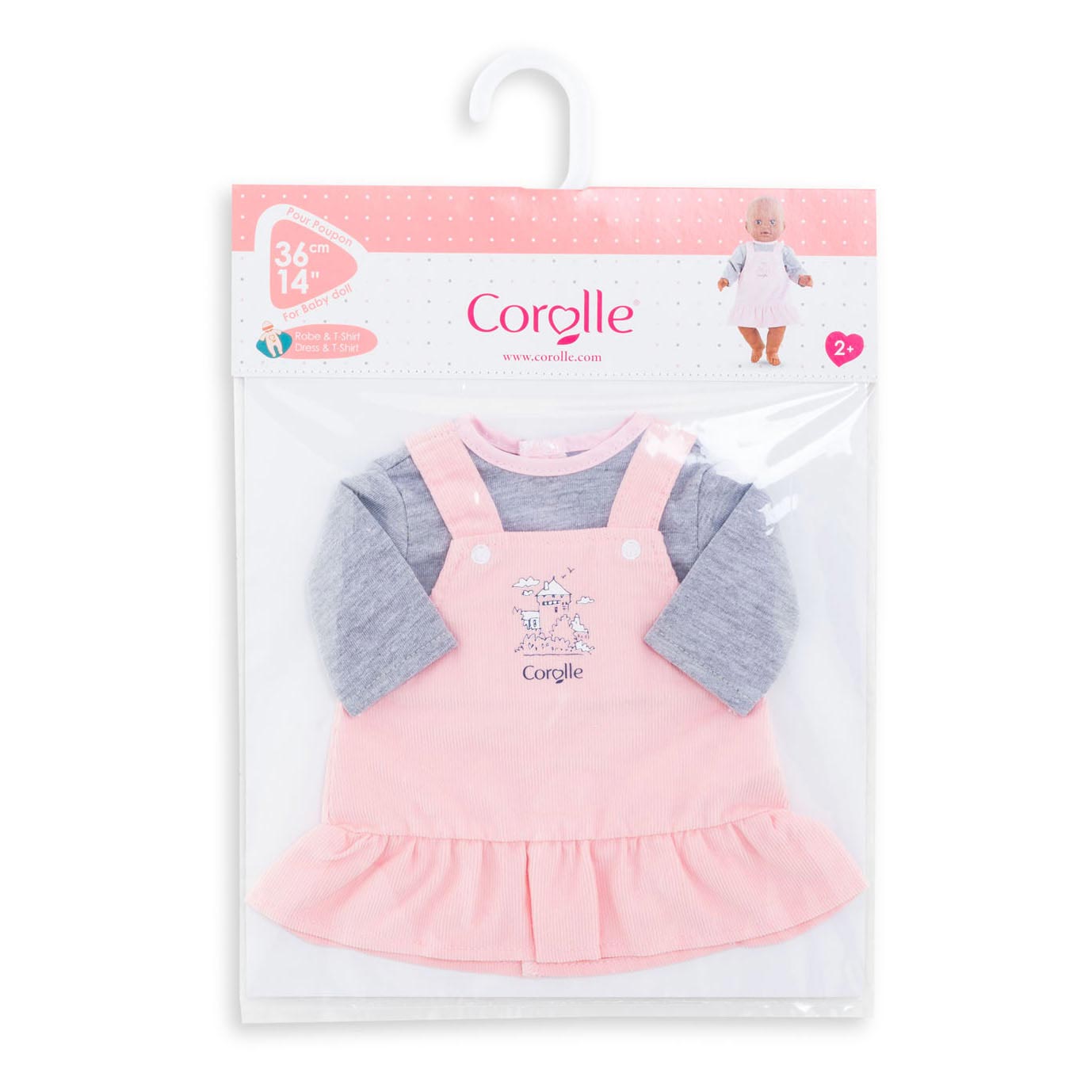 Corolle Mon Grand Poupon - Vestido de muñecas con camisa, 36 cm