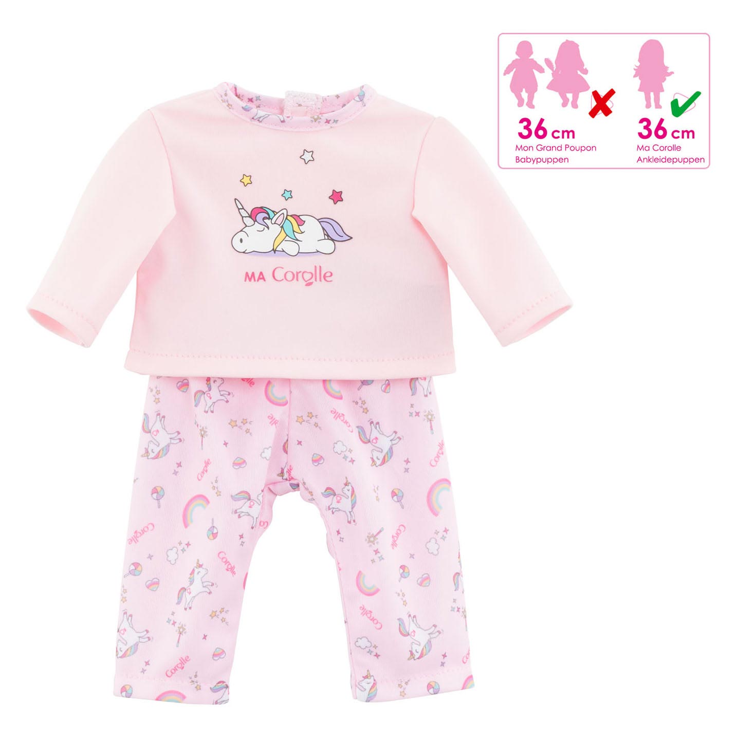 Corolle Ma Poppenpajamas Unicorn