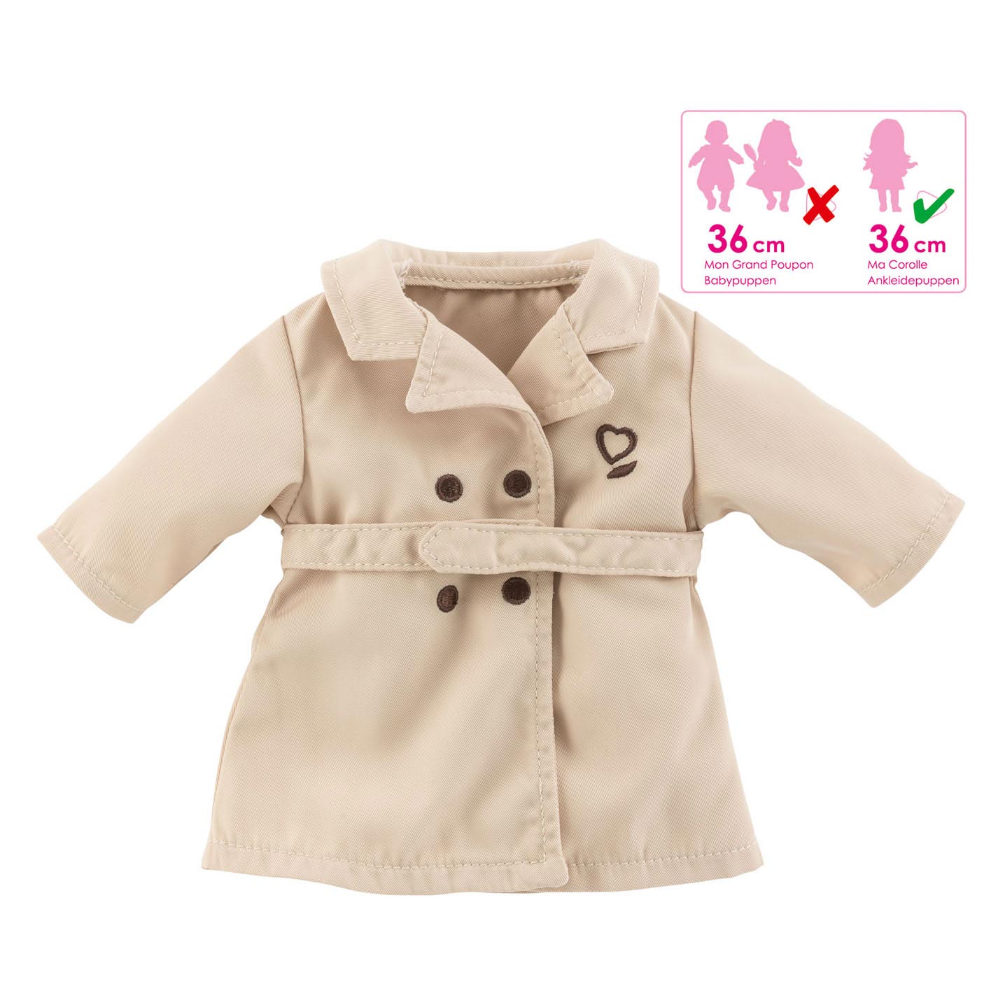 Giacca bambola corolle ma beige