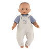 Corolle mon poupon dungarees ecru e t-shirt, 30 cm