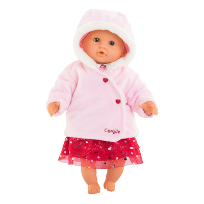 Corolle Mon Poupon Jacket Hartjes Pink, 30 cm