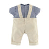 Corolle Mon Grand Poupon Dungarees ECRU y camiseta, 36 cm
