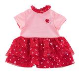 Corolle ma jurk met hartjes, 36cm - afbeelding 1