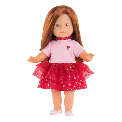 Vestido de Corolle Ma con corazones, 36 cm