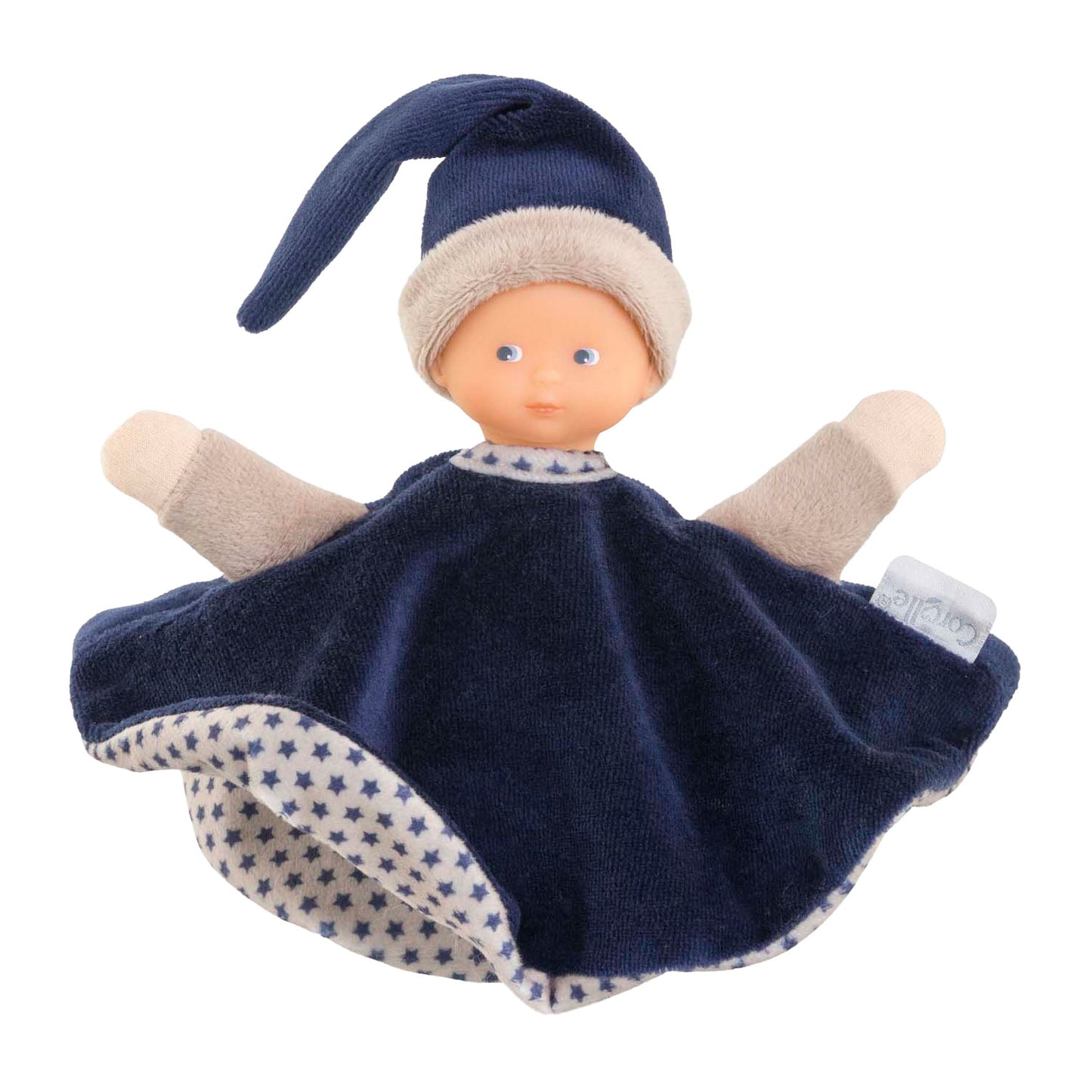 Corolle Tidoudou - Navy Blue Cuddle Cloth, 17 cm