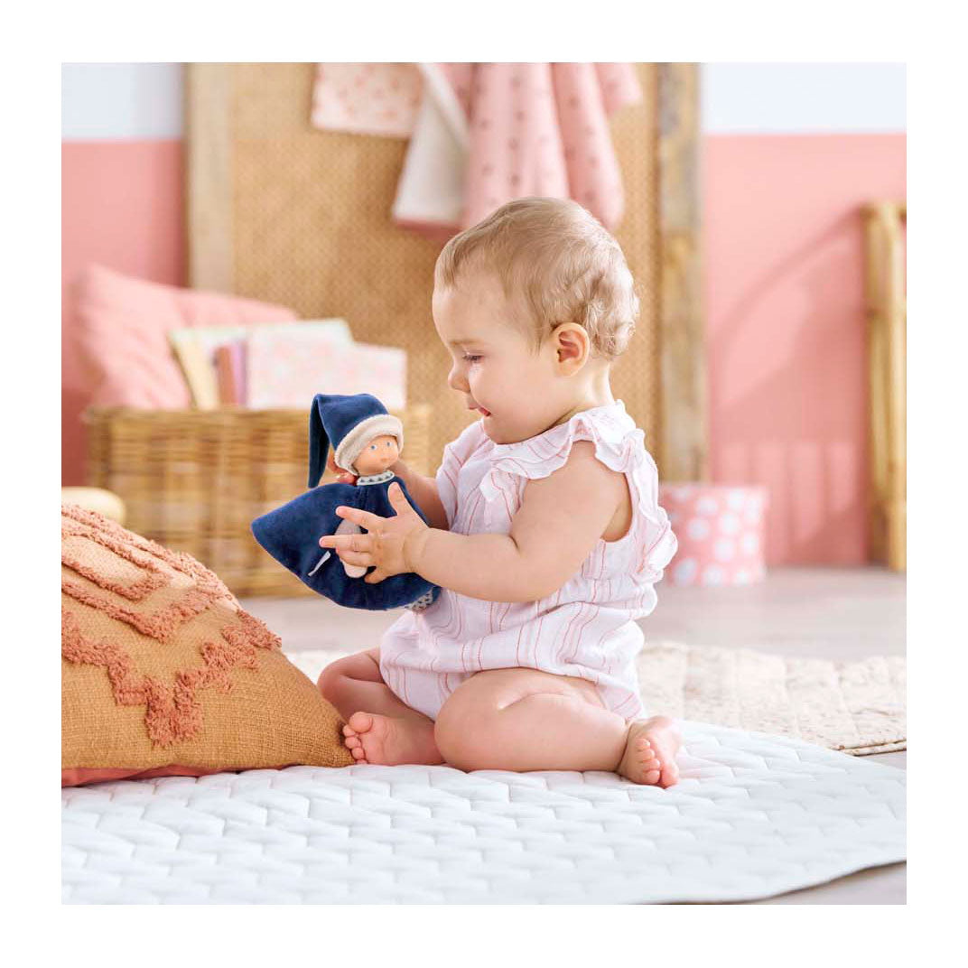 Corolle Tidoudou - Navy Blue Cuddle Cloth, 17 cm