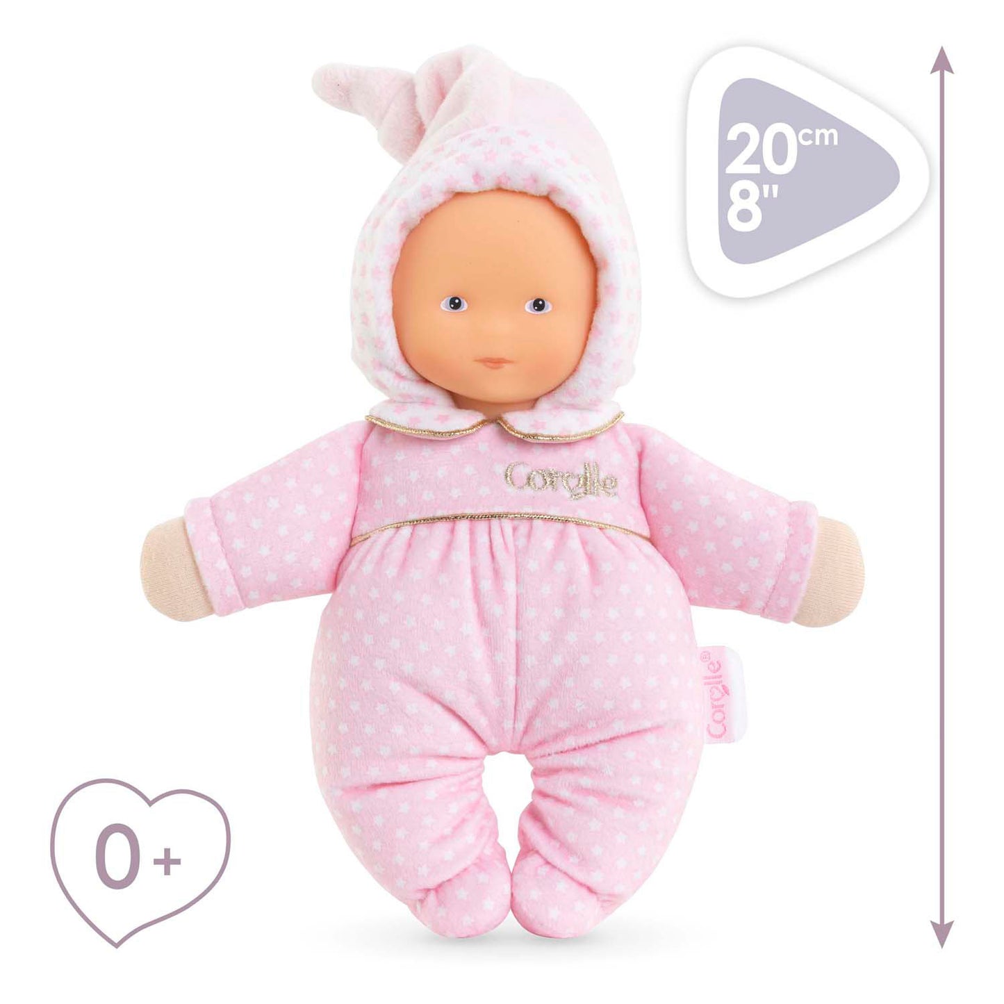 Corolle babidoux - sterrendromen pop, 20cm