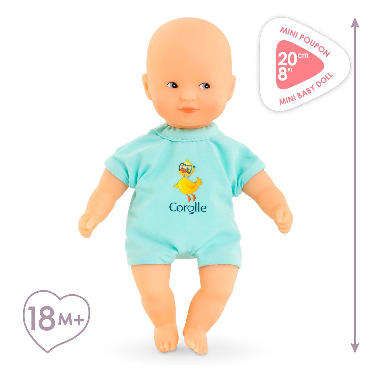 Corolle Mini Bad Babypop - Blue, 20cm