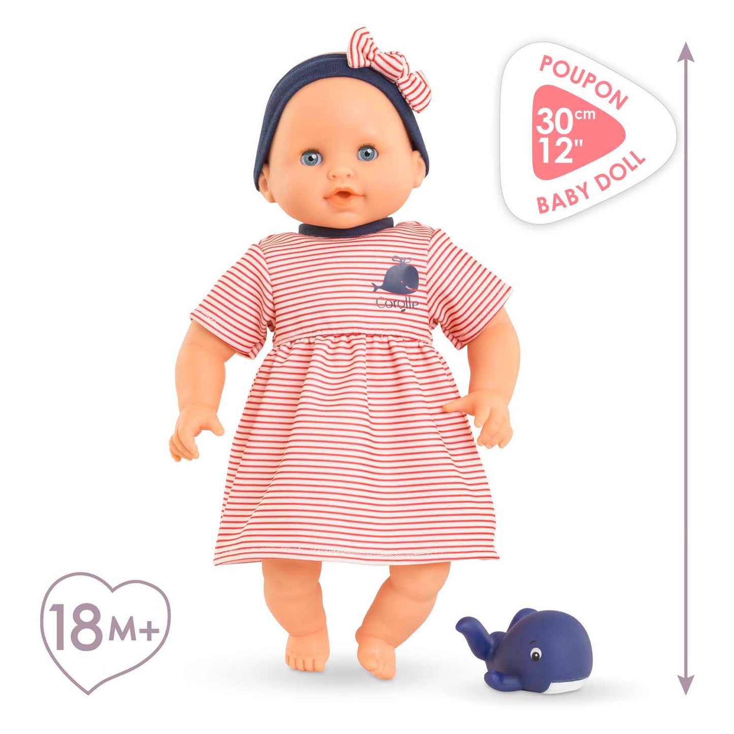 Corolle Badpop Calypso - Whale, 30 cm