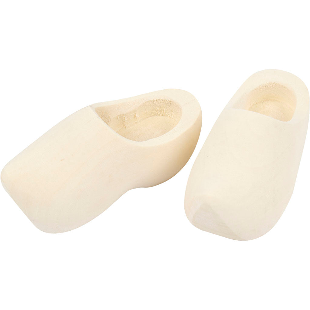 Zoccoli di legno olandesi dell'azienda Creativ, L: 70 mm, 1 paio