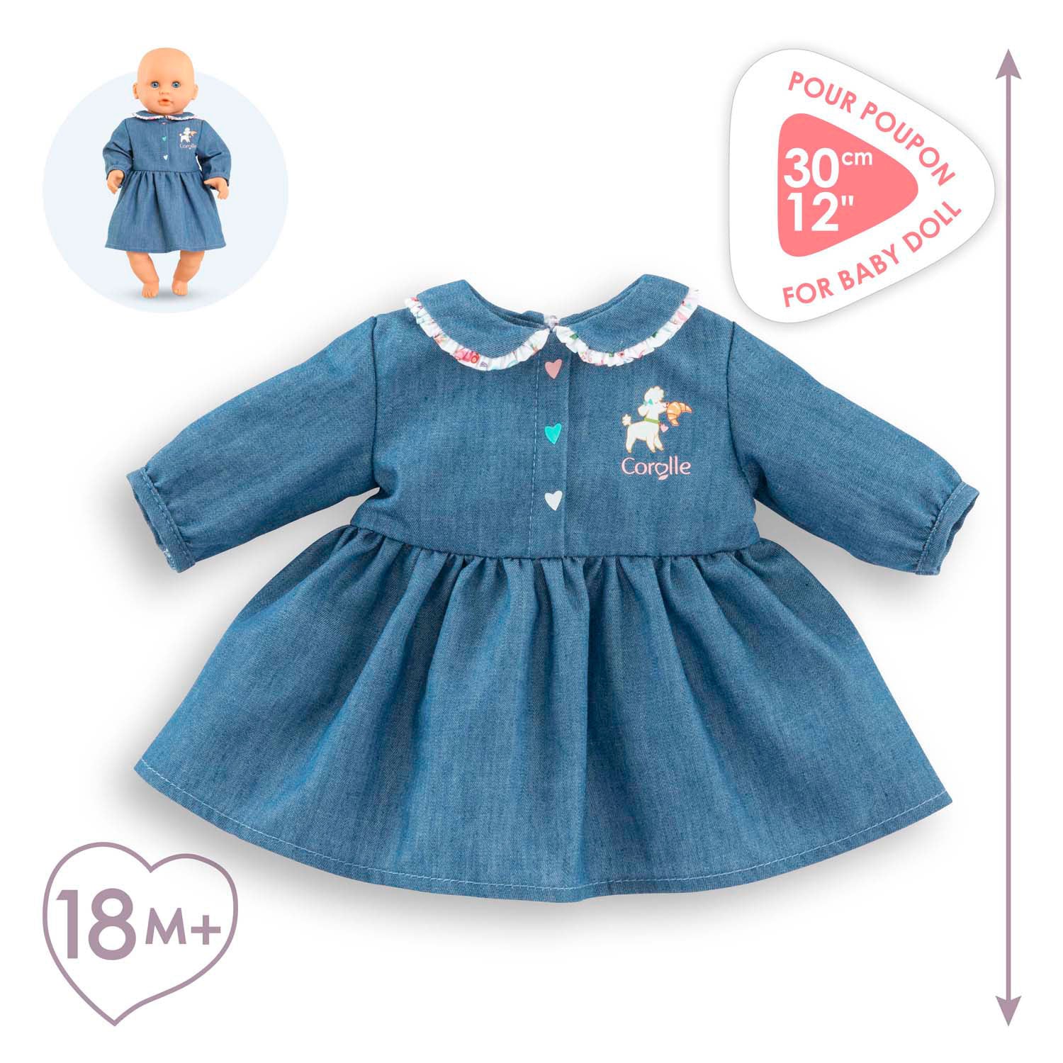 Abito Corolle per baby bambola, 30 cm