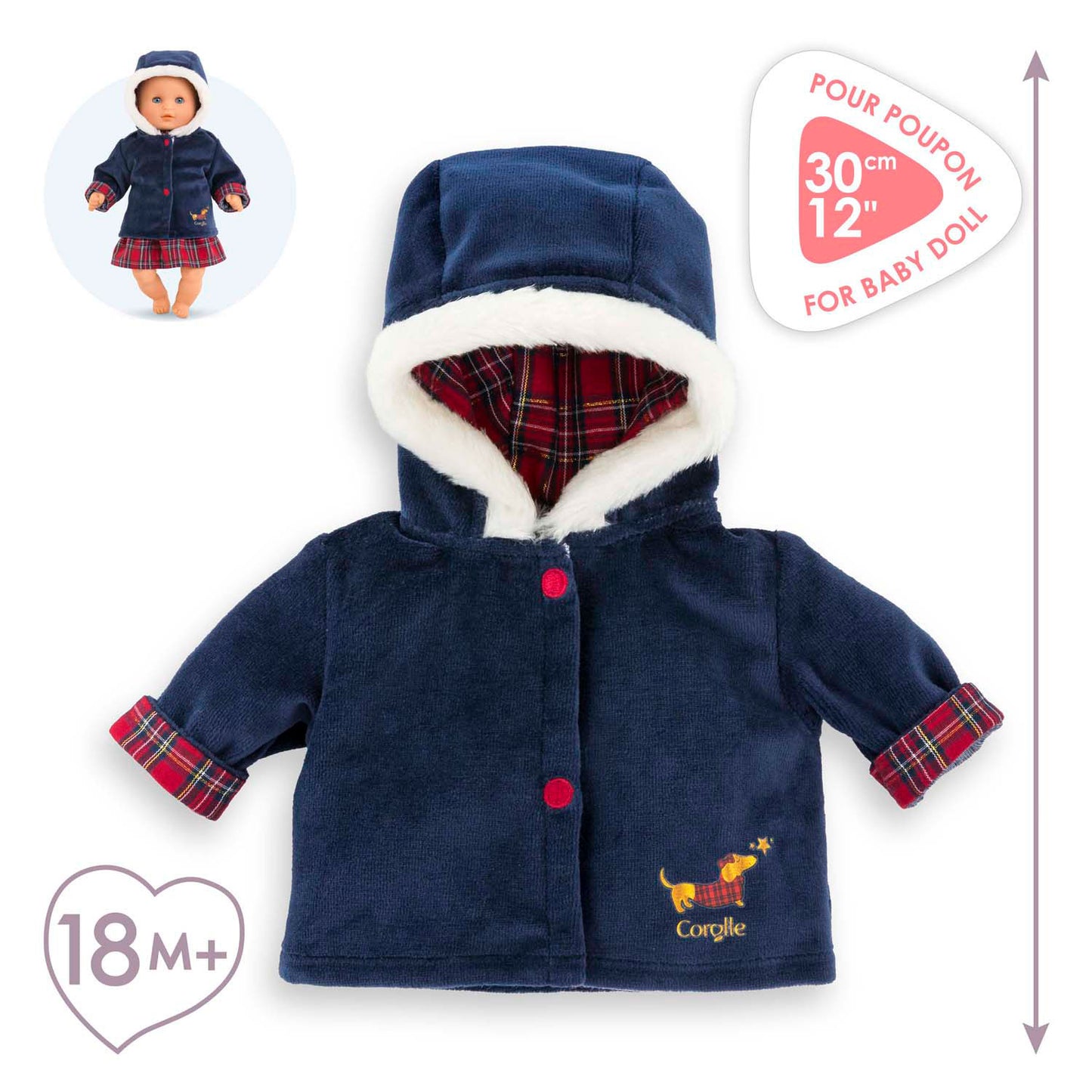 Giacca per vacanze Corolle per baby pop, 30 cm