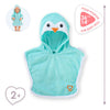 Corolle badcape voor babypop - pinguin, 36cm