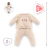 Traje de seguimiento de beige de corolle para baby pop, 36 cm