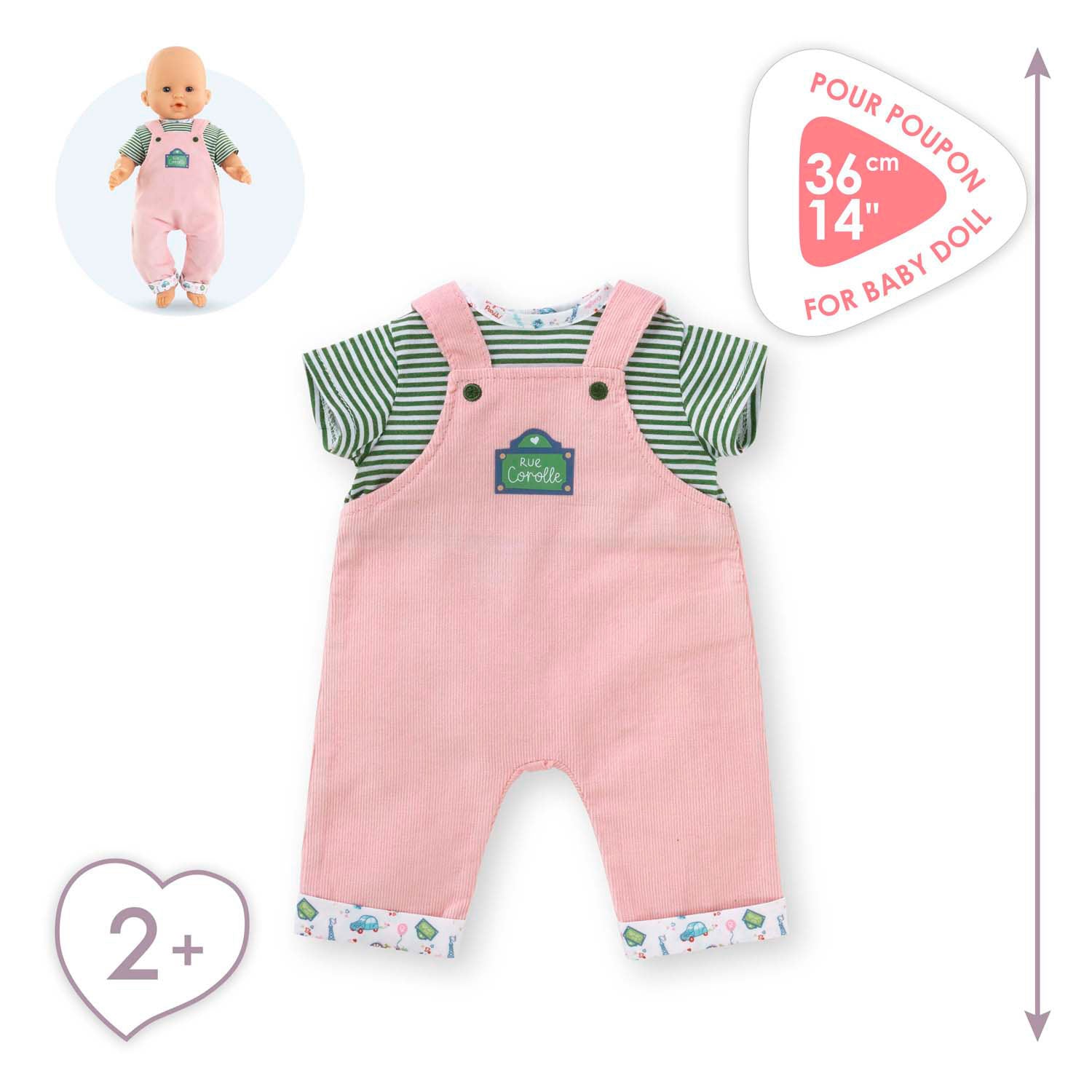 T-shirt Corolle e nel complesso per Baby Pop, 36 cm