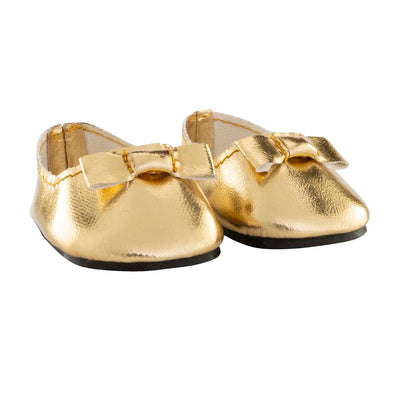 Scarpe da ballo in oro corolle per baby pop, 36 cm