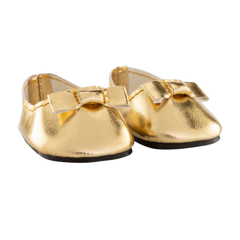 Scarpe da ballo in oro corolle per baby pop, 36 cm