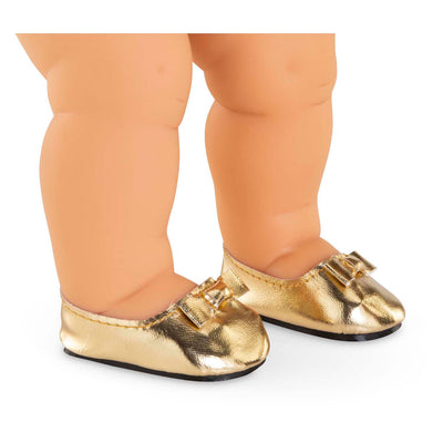 Corolle Gold Ballet Flat Shoes for Baby Pop, 36 cm