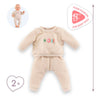 Traje de seguimiento de beige de corolle para baby pop, 42cm