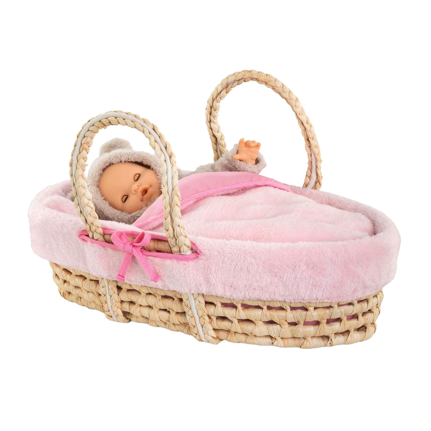 Set di cesti intrecciati Corolle per il bambino pop - peluche