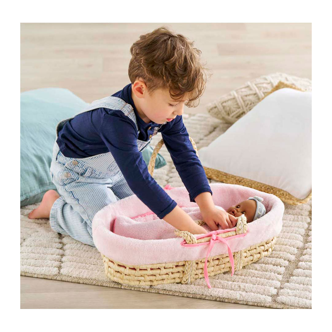 Conjunto de canasta trenzada de Corolle para bebés Pop - Plush