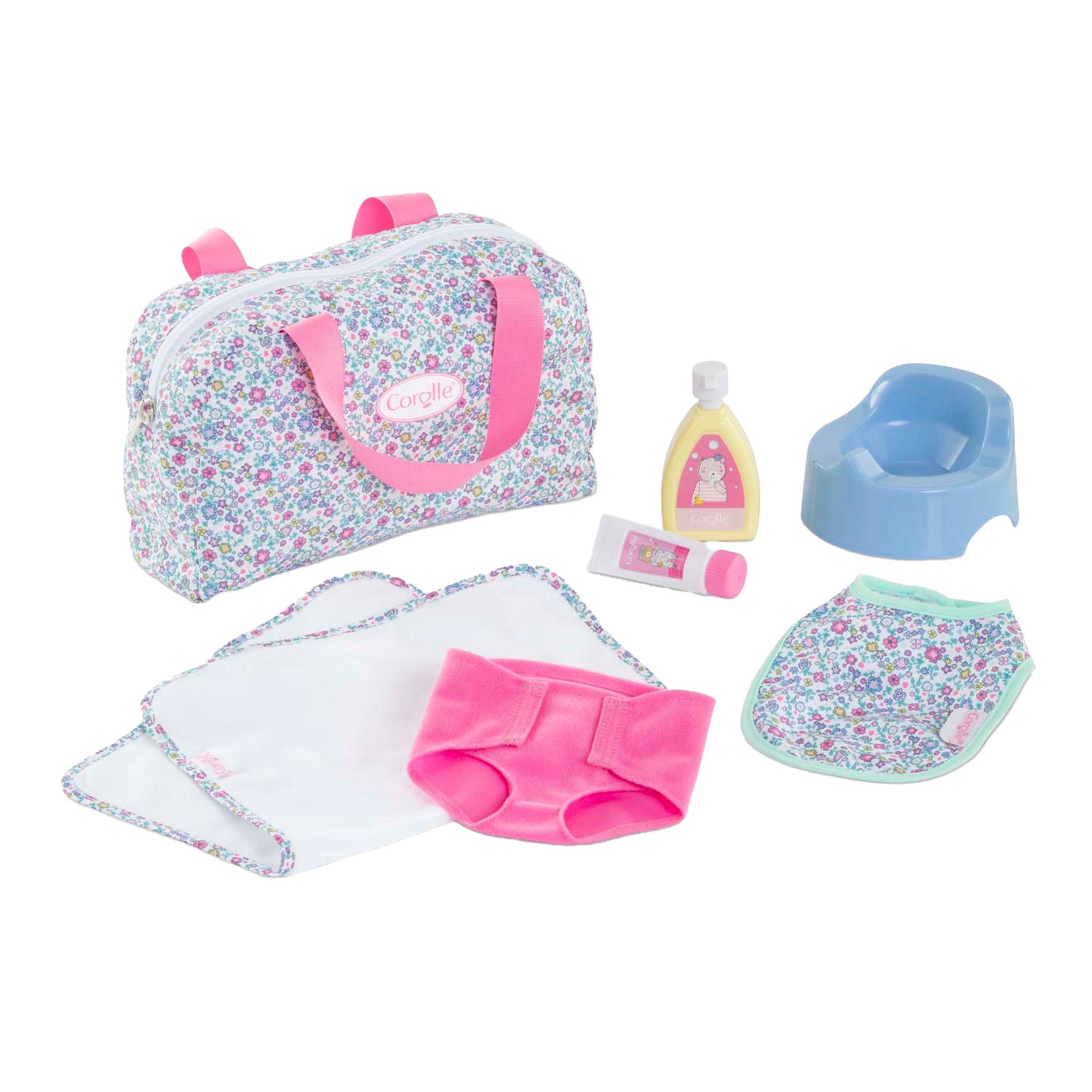 Accesorios de pañales de Corolle Flores Juego para Baby Pop, 36 cm
