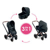 Corolle zwarte poppenwagen 3 in 1 voor babypop van 36-42cm