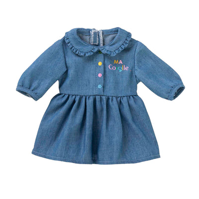 Abito in denim Corolle per baby pop, 36 cm